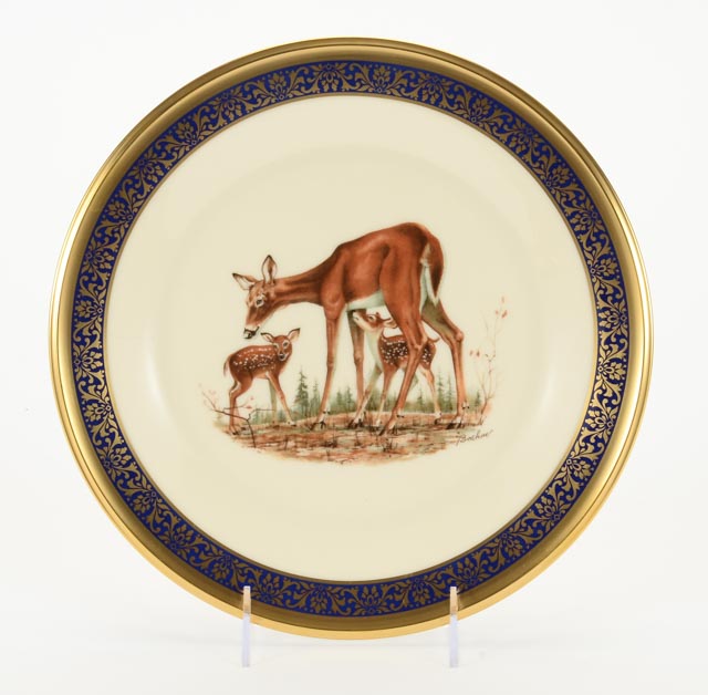 Pair of Vintage Limited Edition Lenox Wildlife Plates