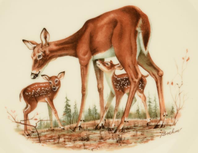 Pair of Vintage Limited Edition Lenox Wildlife Plates