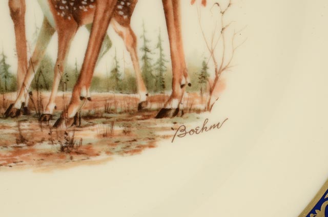 Pair of Vintage Limited Edition Lenox Wildlife Plates