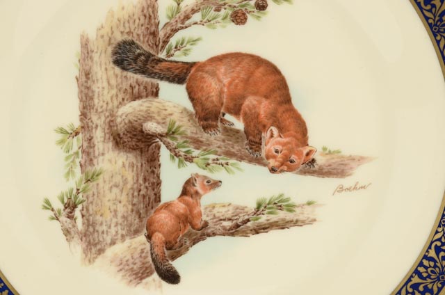 Pair of Vintage Limited Edition Lenox Wildlife Plates