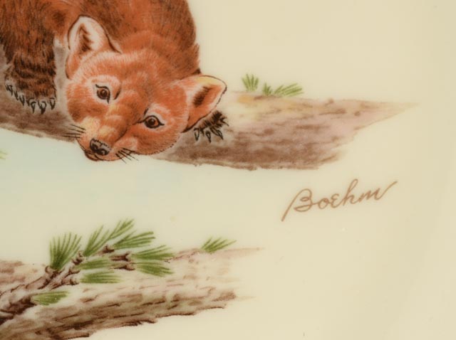 Pair of Vintage Limited Edition Lenox Wildlife Plates