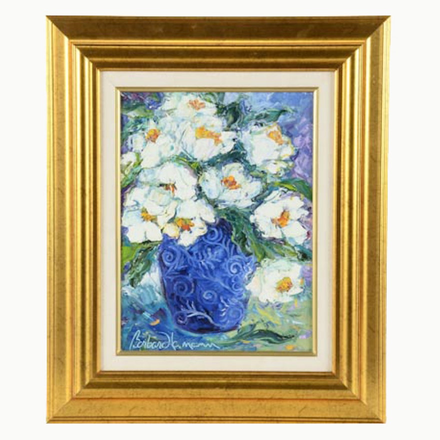 Barbara Heimann Original Floral Oil Painting