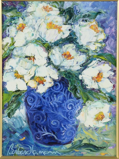 Barbara Heimann Original Floral Oil Painting