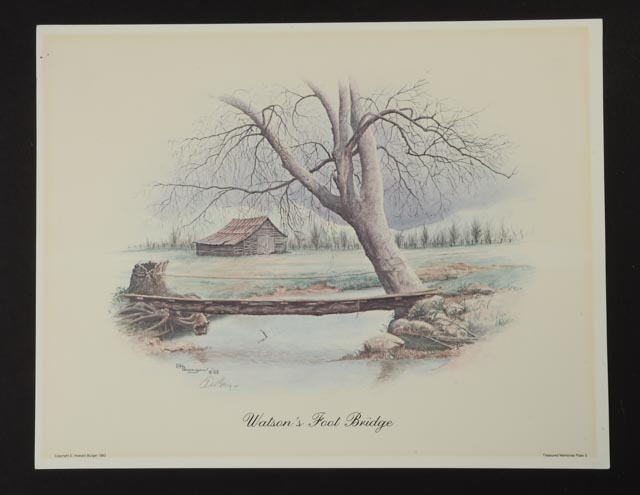 Lot of Four Signed E. Howard Burger Offset Lithographs