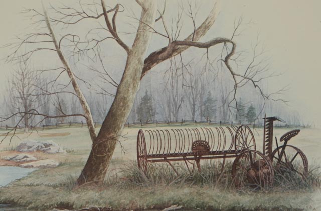 Lot of Four Signed E. Howard Burger Offset Lithographs