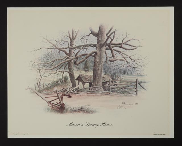 Lot of Four Signed E. Howard Burger Offset Lithographs