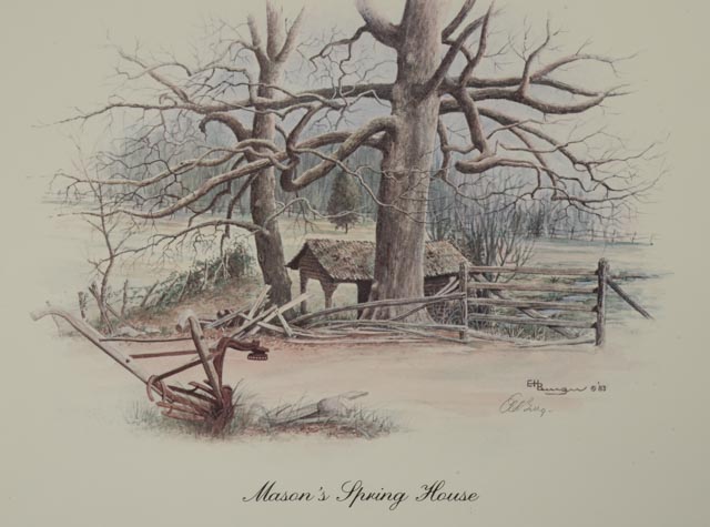 Lot of Four Signed E. Howard Burger Offset Lithographs