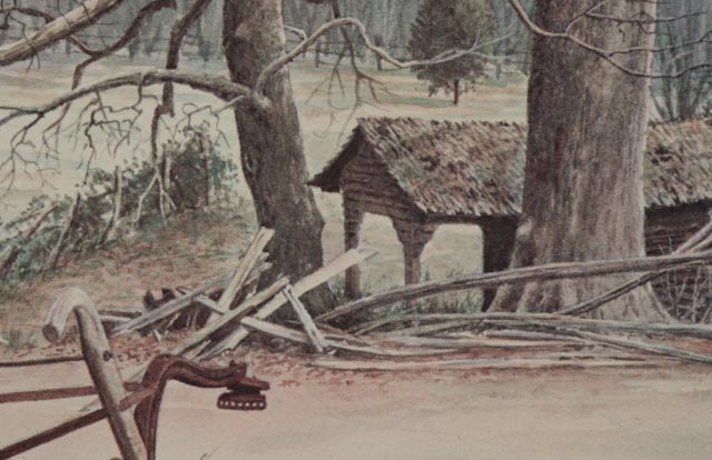 Lot of Four Signed E. Howard Burger Offset Lithographs