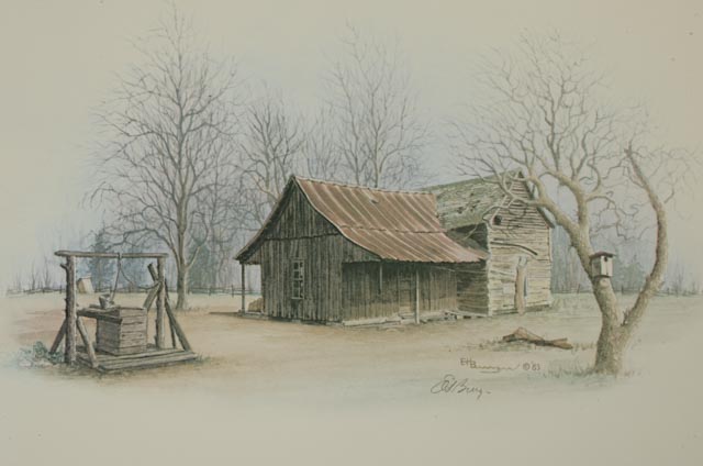 Lot of Four Signed E. Howard Burger Offset Lithographs