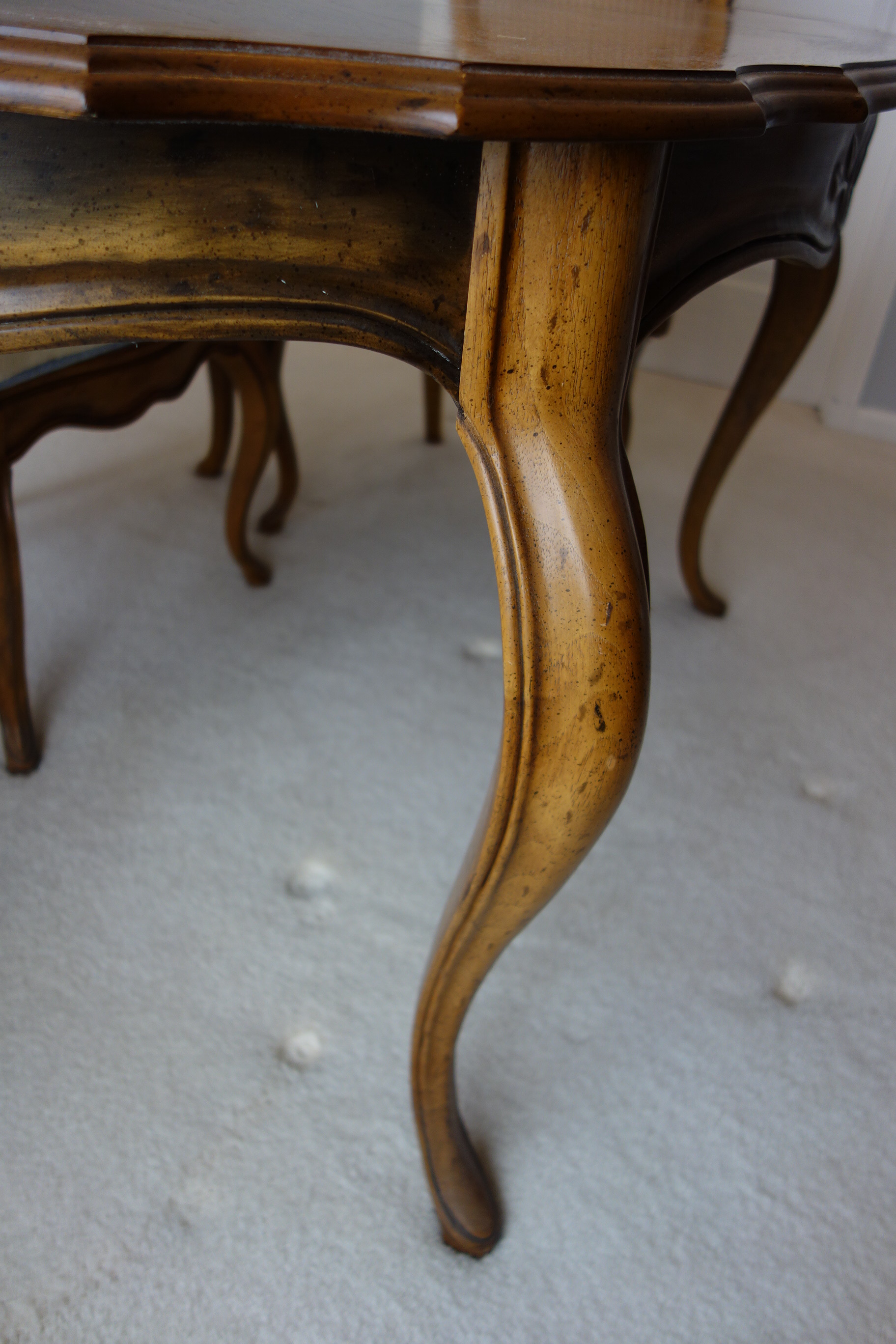 Drexel French Provincial Style Dining Table and Six Chairs