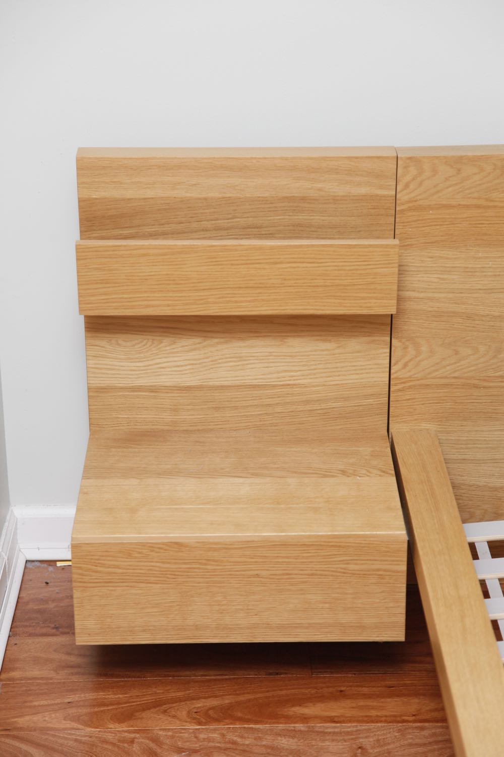 IKEA King Bed with Attached Nightstands