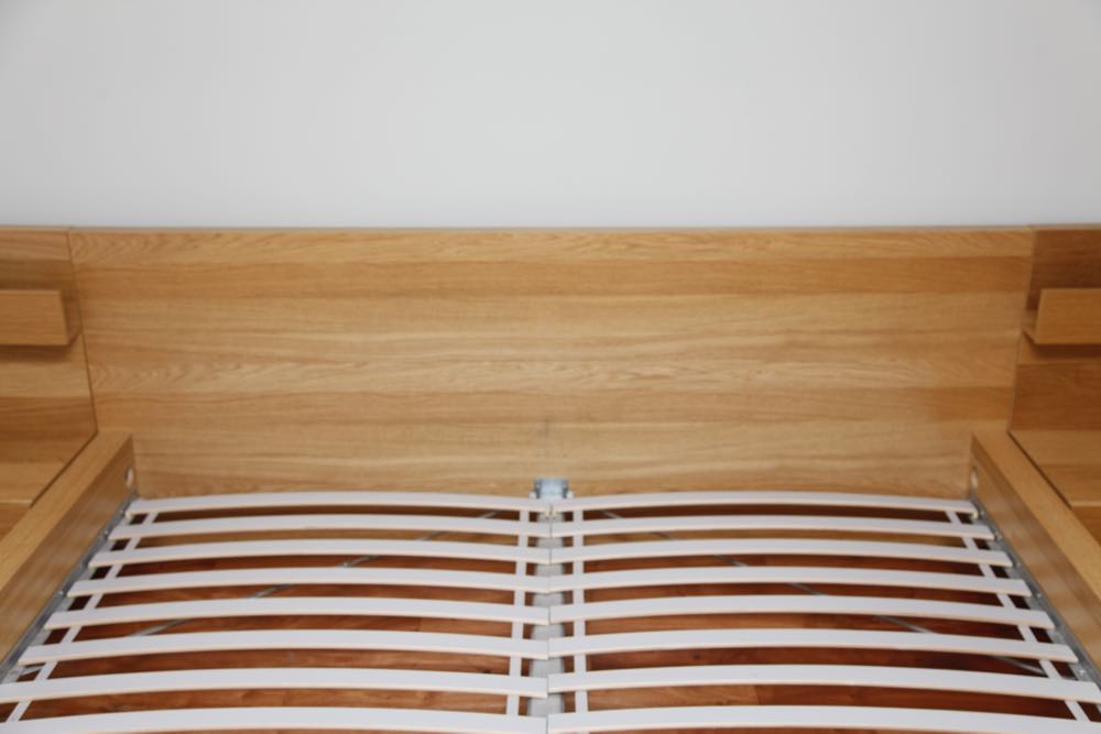 IKEA King Bed with Attached Nightstands