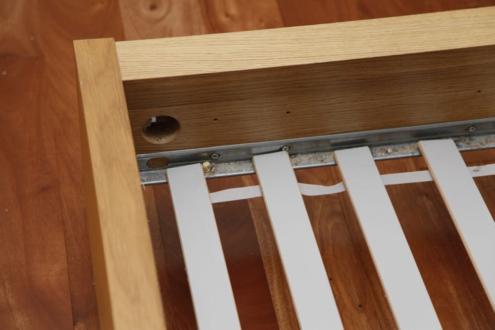 IKEA King Bed with Attached Nightstands