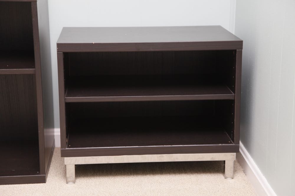Set of Five IKEA Small Bookcases