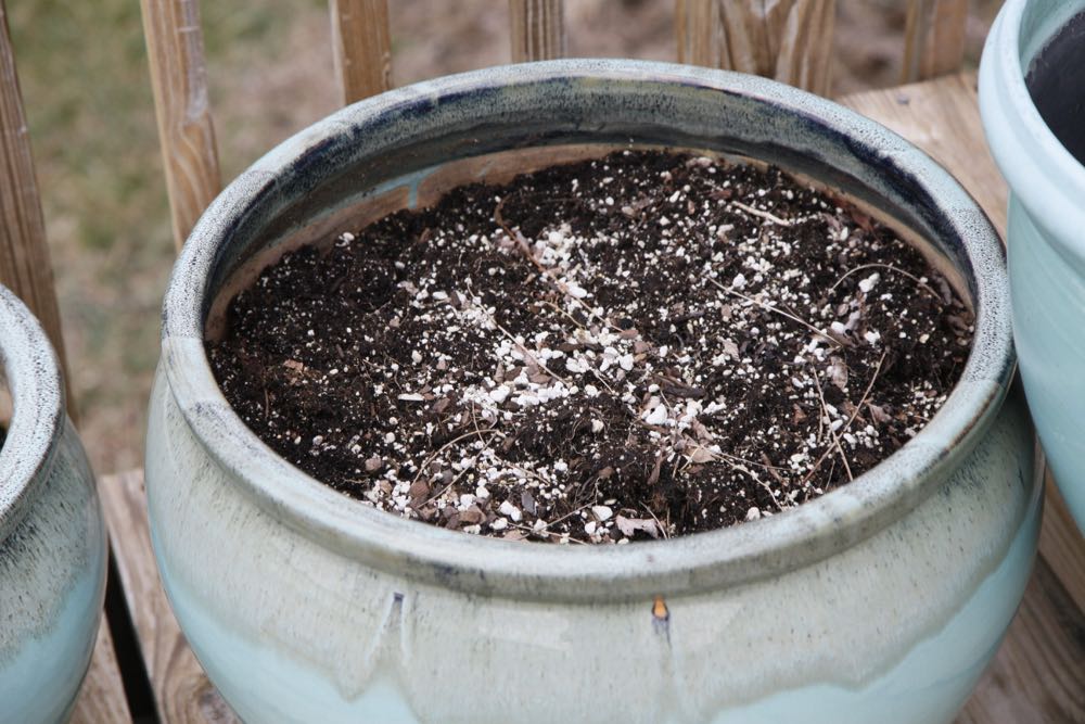 Trio of Turquoise Flower Pots