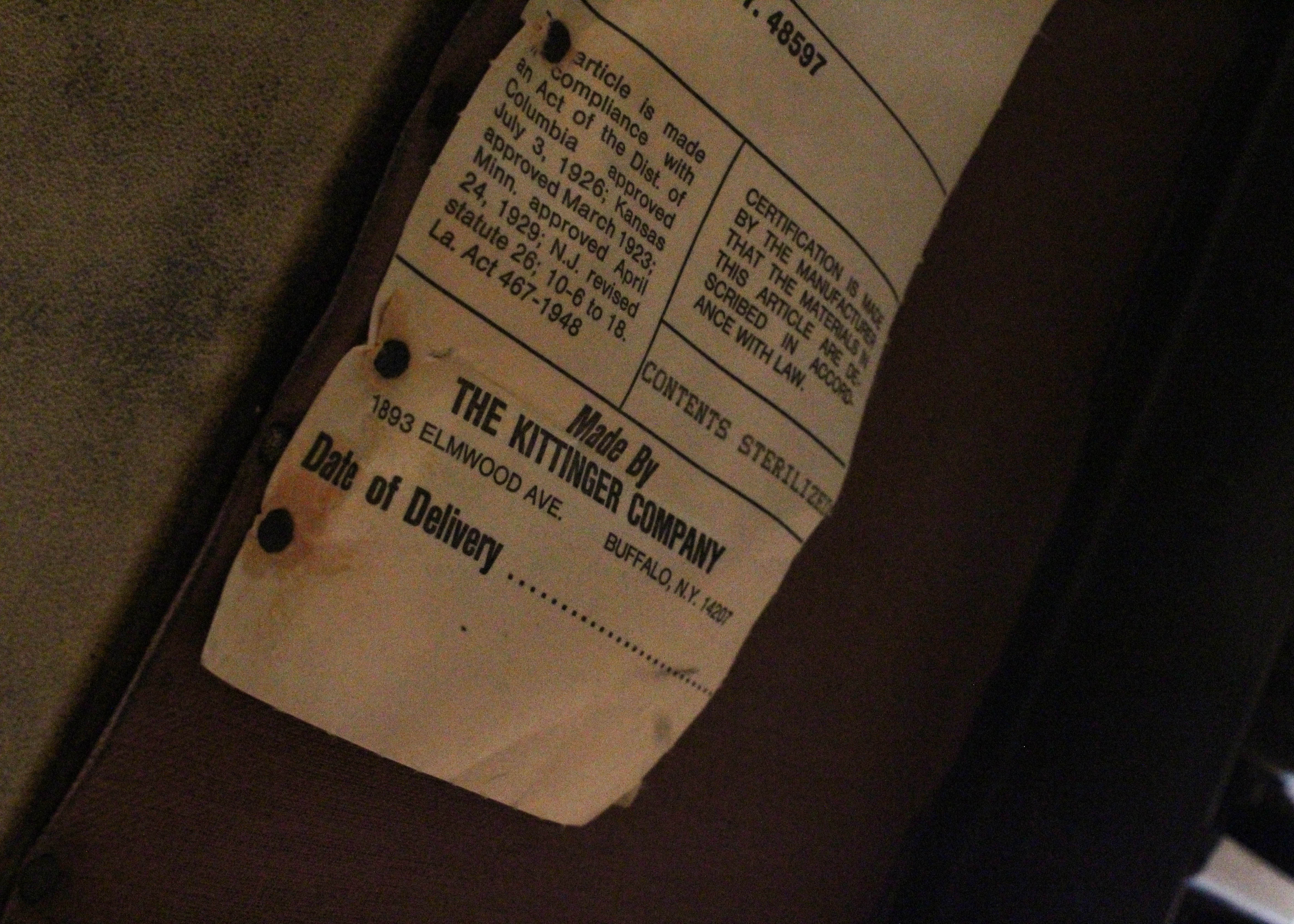 Yellow Leather Kittinger Chair on Casters