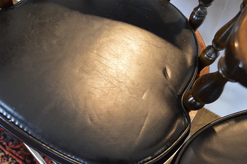 Set of Four Colonial Style Bar Stools