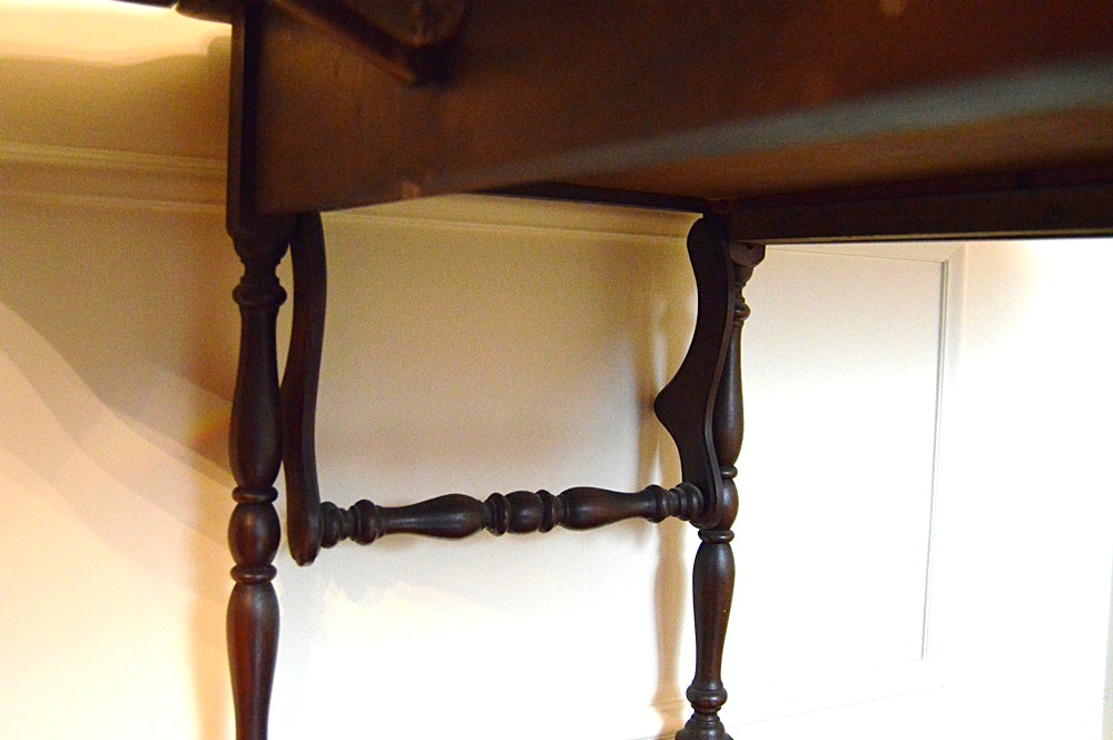 Vintage Colonial Style Mahogany Tea Cart