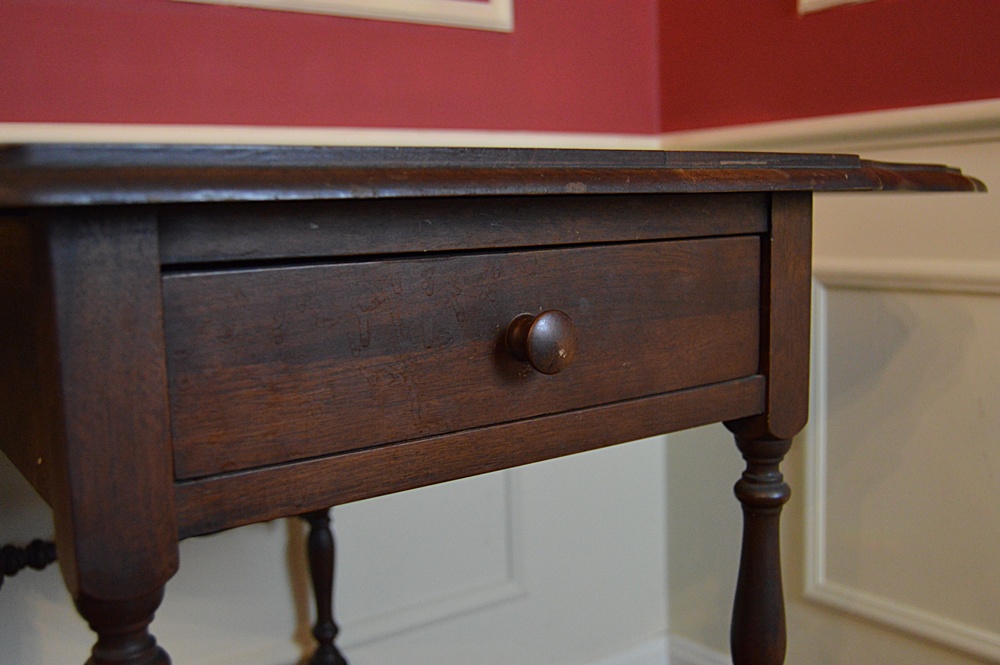 Vintage Colonial Style Mahogany Tea Cart