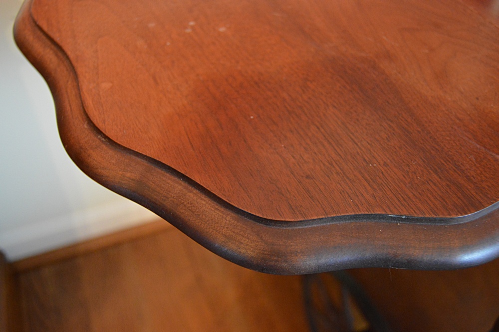 Vintage Colonial Style Mahogany Tea Cart