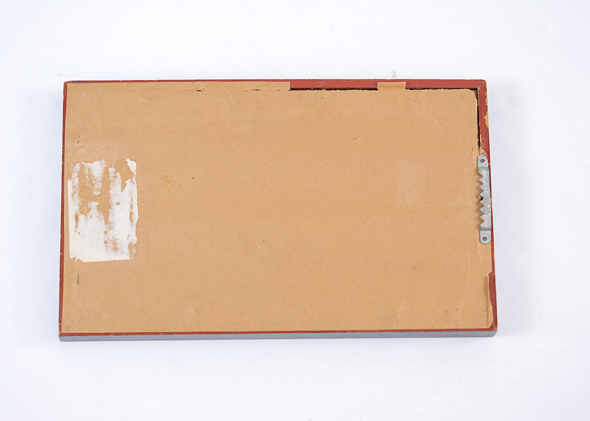 Framed Nollet Off Set Lithograph of "Paris Rue des Francs Bourgeois"