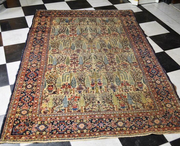 Bakhtiari Garden Design Hand Knotted Wool Area Rug