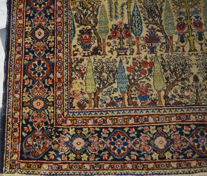 Bakhtiari Garden Design Hand Knotted Wool Area Rug