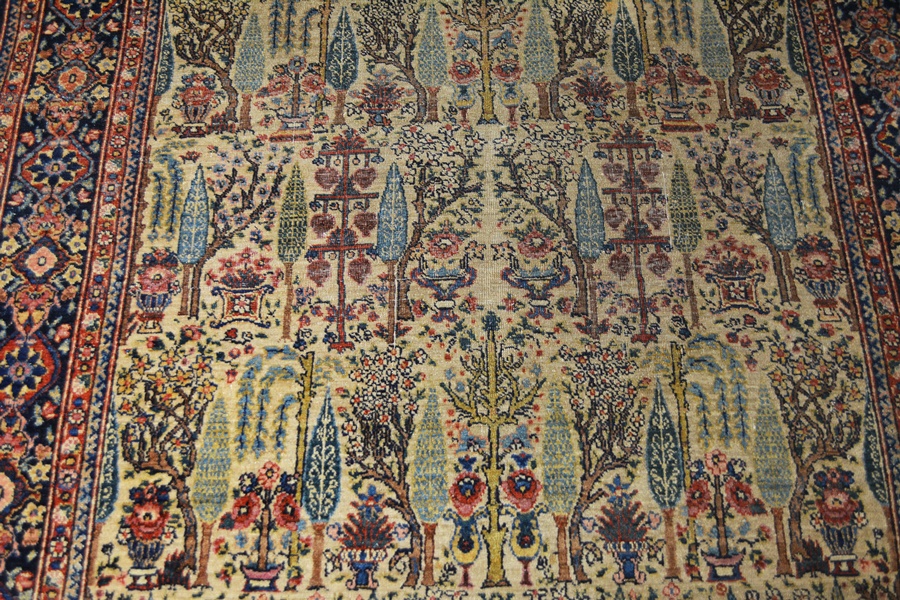 Bakhtiari Garden Design Hand Knotted Wool Area Rug