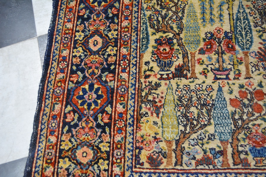 Bakhtiari Garden Design Hand Knotted Wool Area Rug