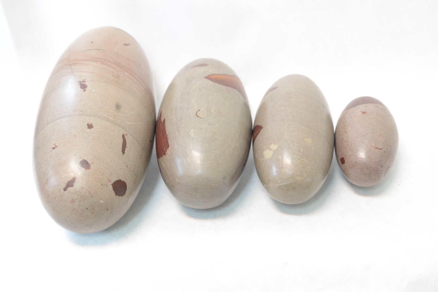 Quartet of Shiva Lingham Sacred Stones