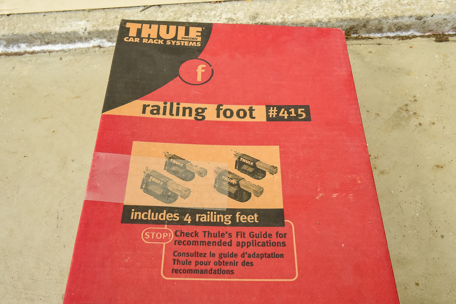Thule Car Rack Railing Feet