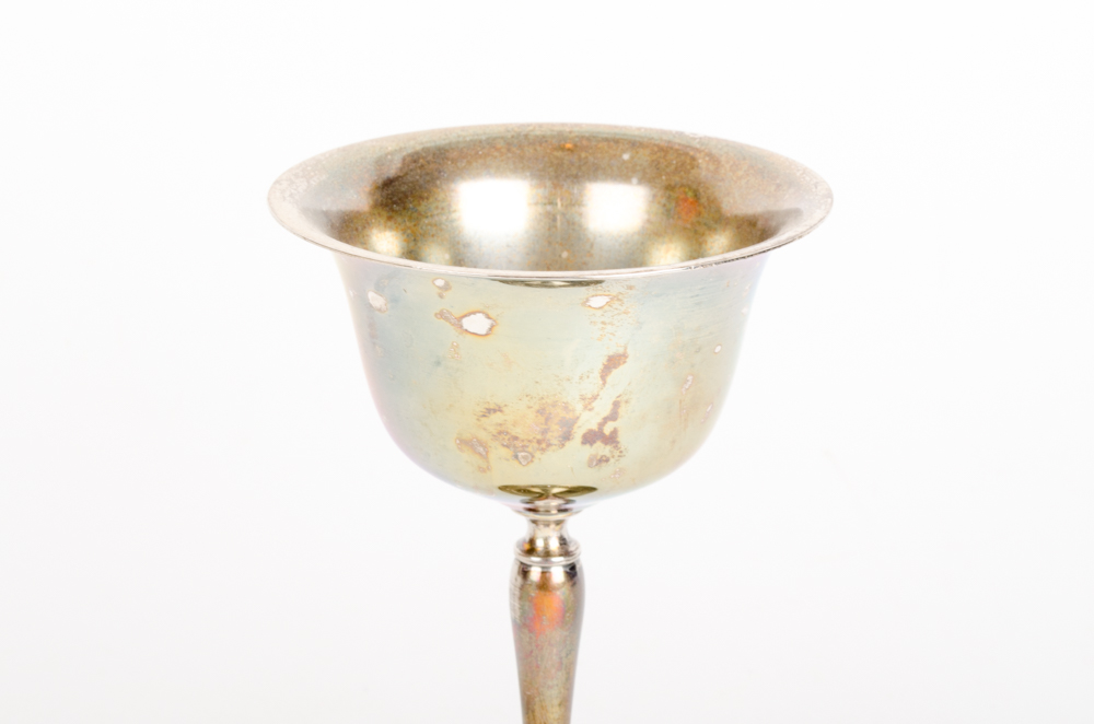 Set of Silverplate Wine Glasses