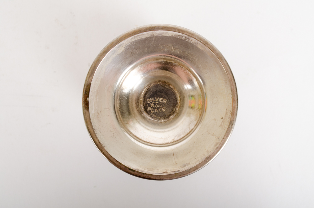 Set of Silverplate Wine Glasses