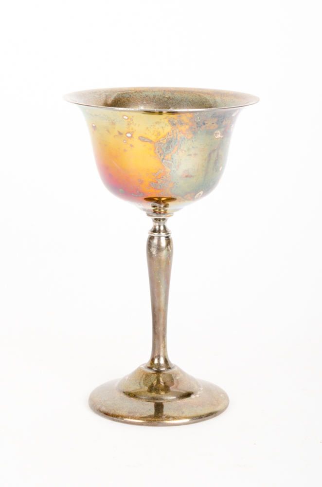 Set of Silverplate Wine Glasses