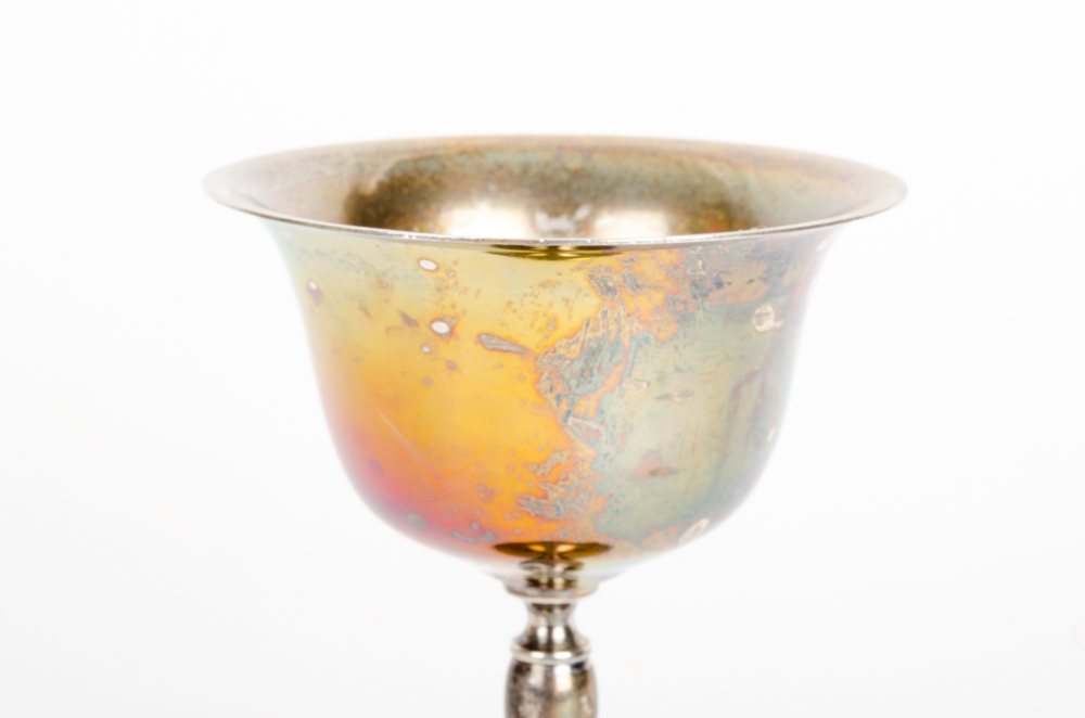 Set of Silverplate Wine Glasses