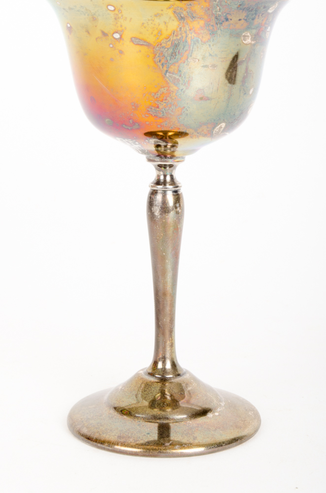 Set of Silverplate Wine Glasses