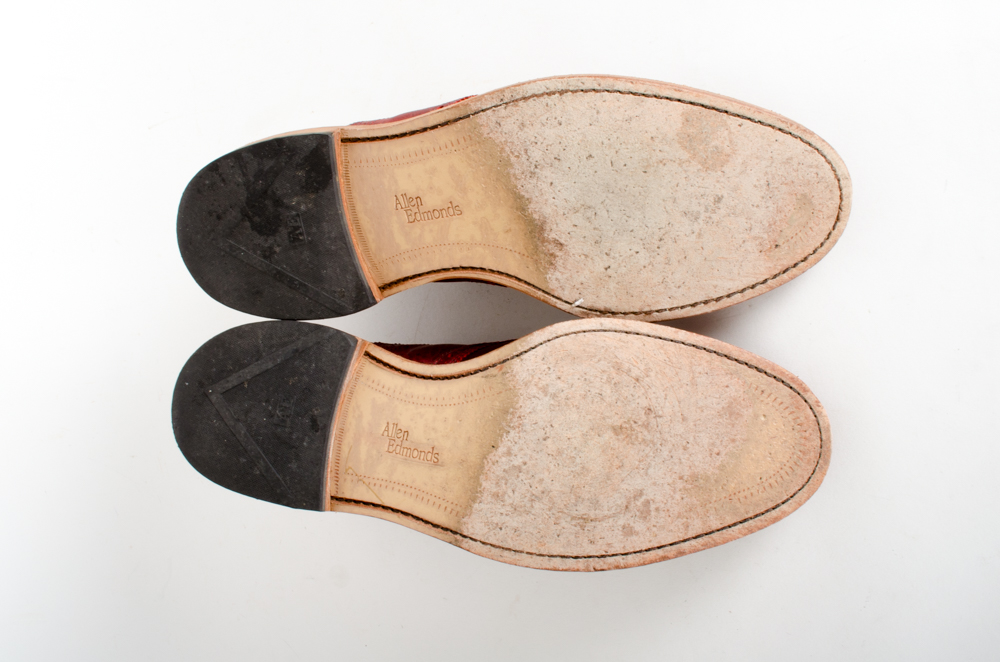 Allen Edmond "Finch" Brown and Red Men's Shoe