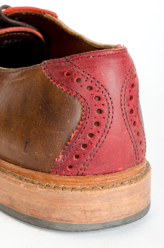 Allen Edmond "Finch" Brown and Red Men's Shoe