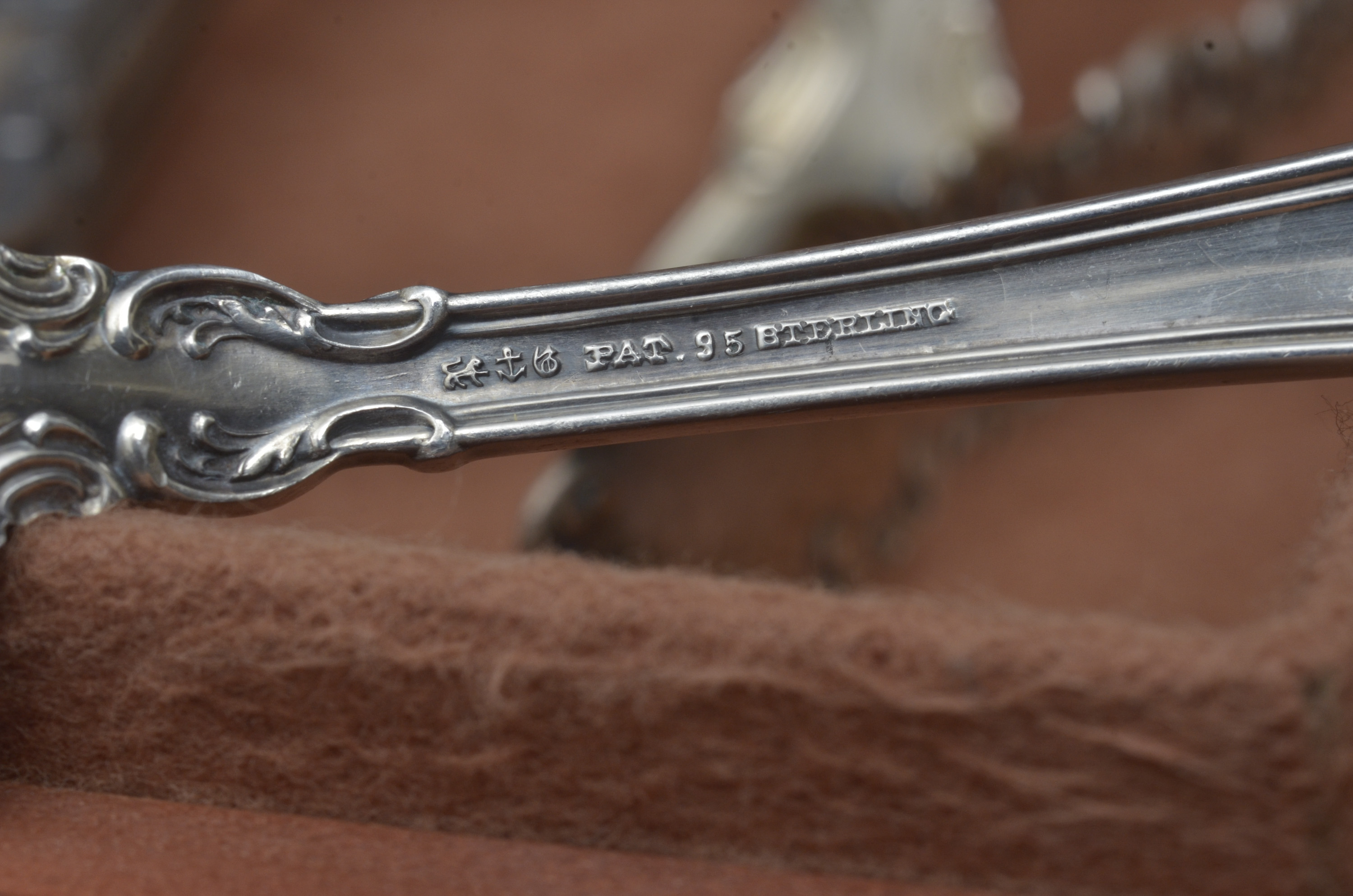 Antique Gorham Corporation Sterling Silverware Set in Tarnish Proof Chest