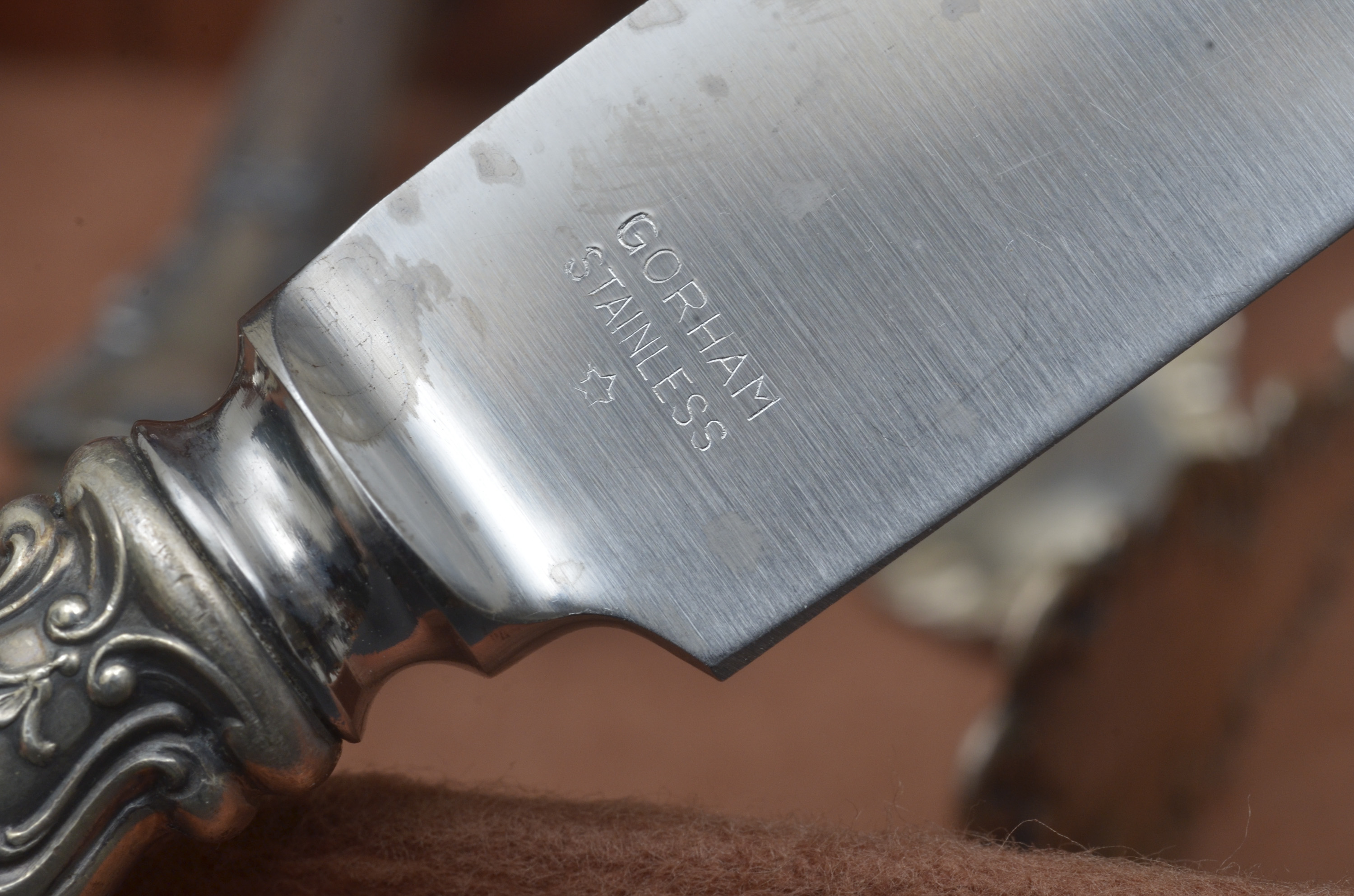 Antique Gorham Corporation Sterling Silverware Set in Tarnish Proof Chest