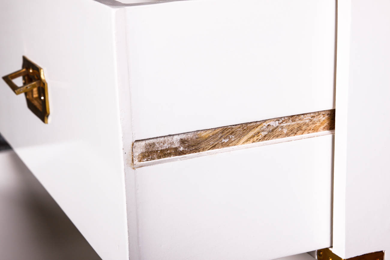 Campaign Style Night Stands with Brass Fixtures