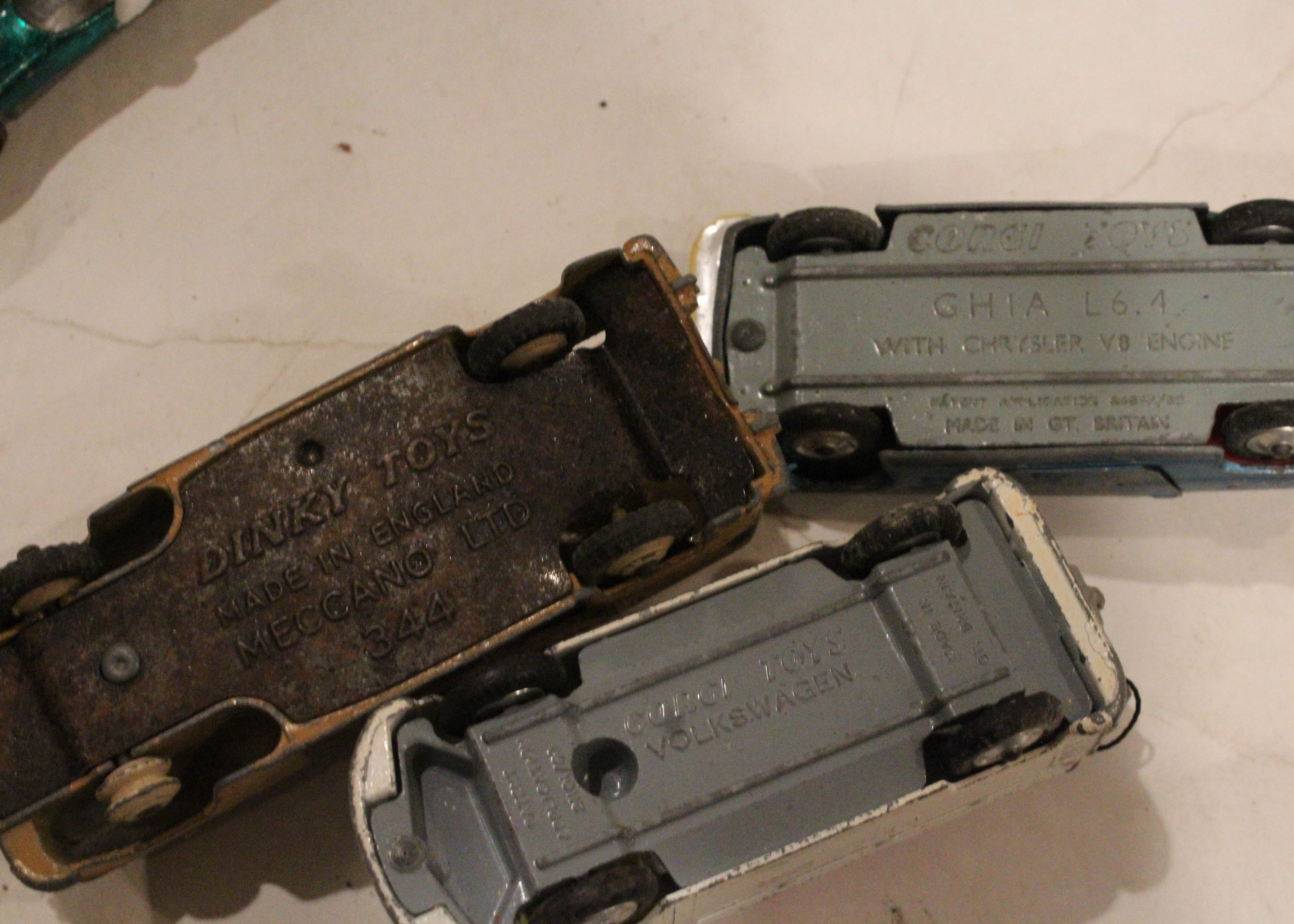 Vintage Metal Die-Cast Automobiles