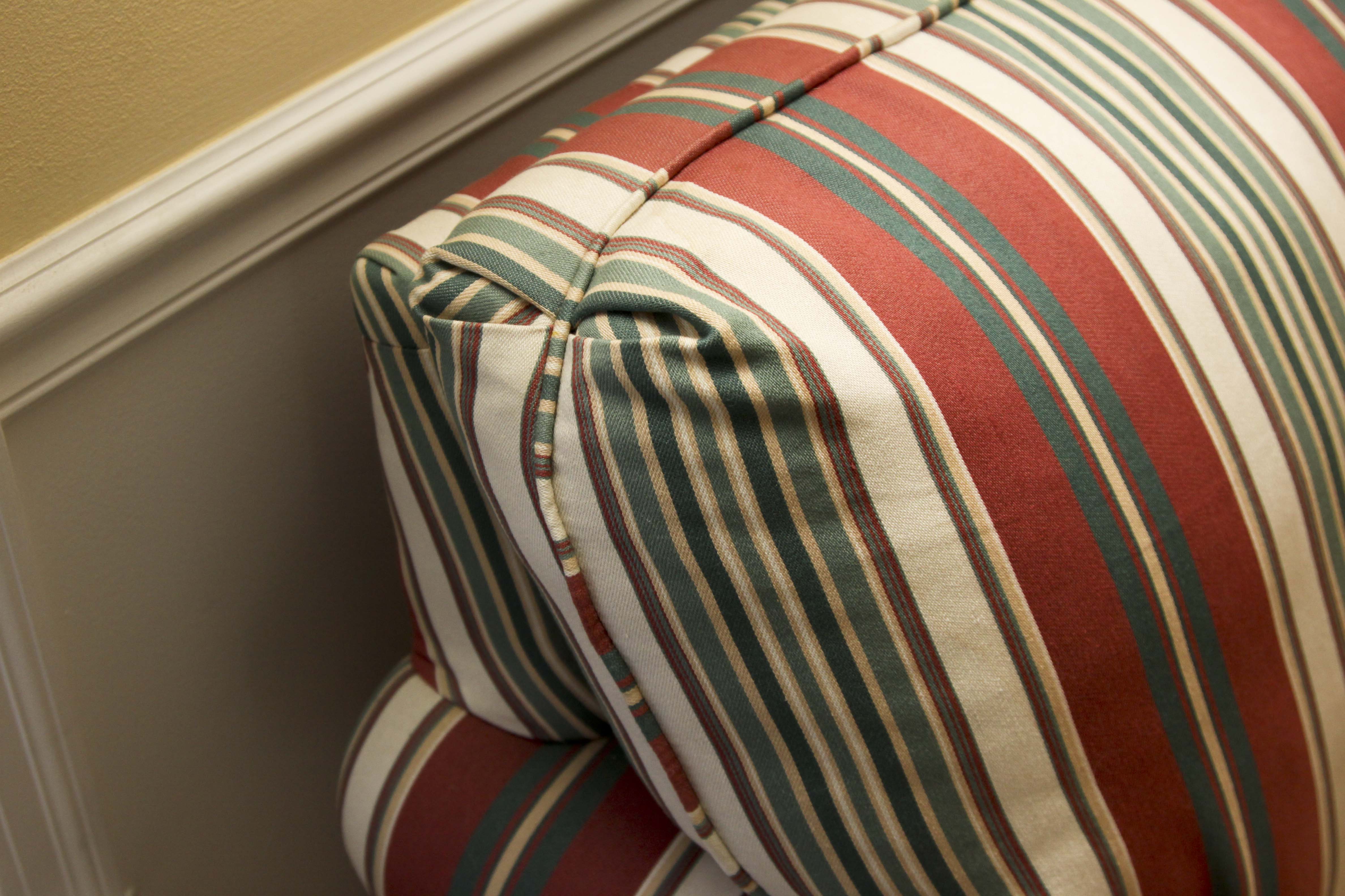 _Decorating Den_ Striped Loveseat