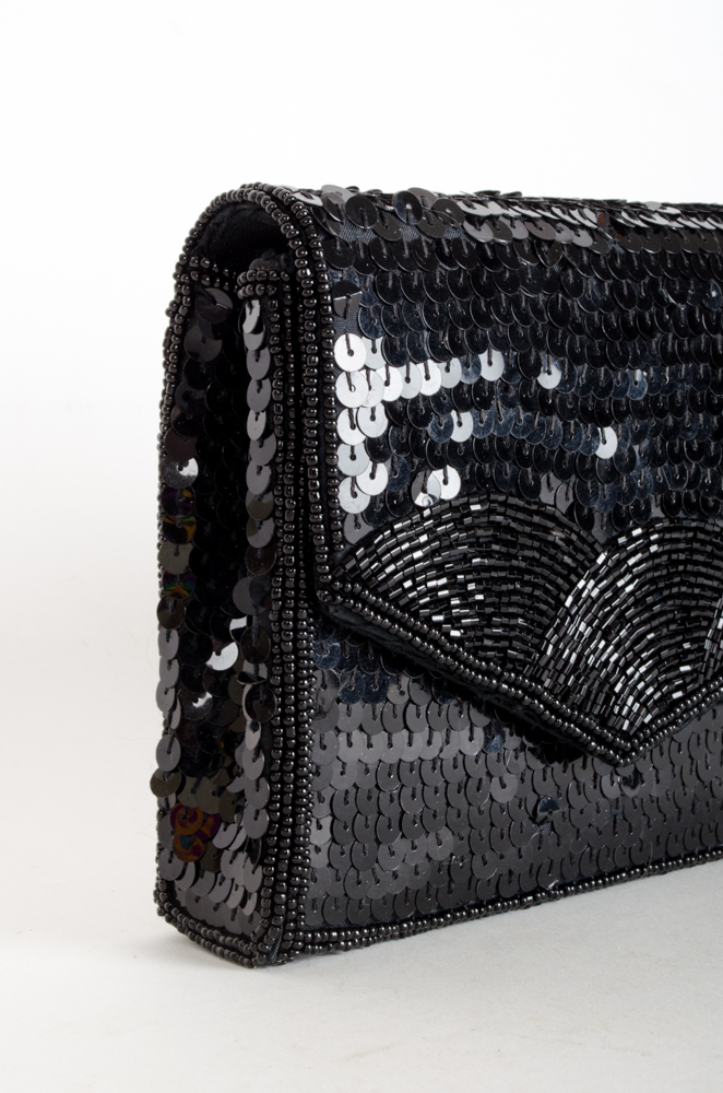 A Collection of Black and White Evening Bags