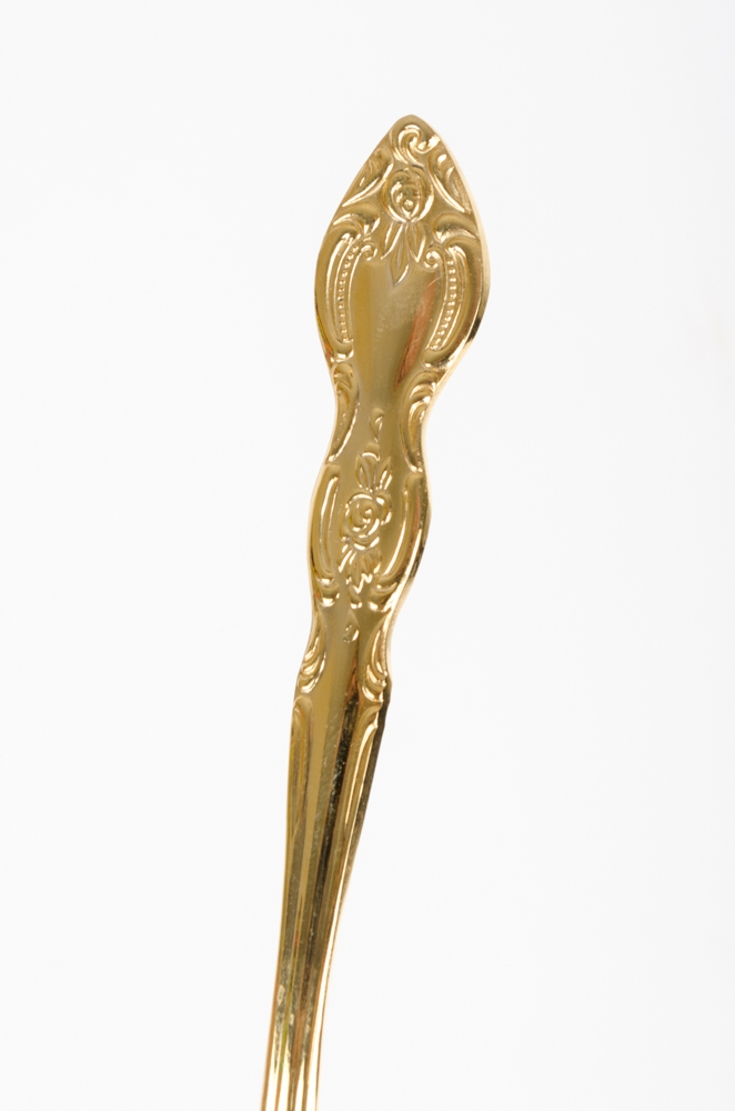 Set of Gold Plated Flatware