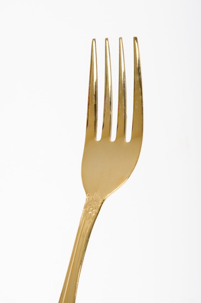 Set of Gold Plated Flatware