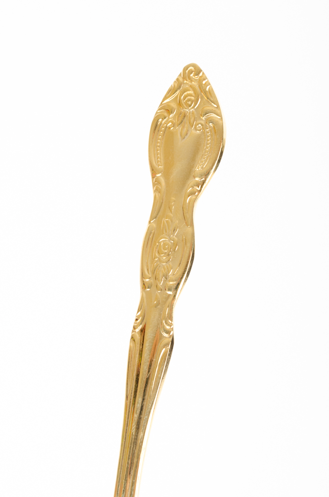 Set of Gold Plated Flatware