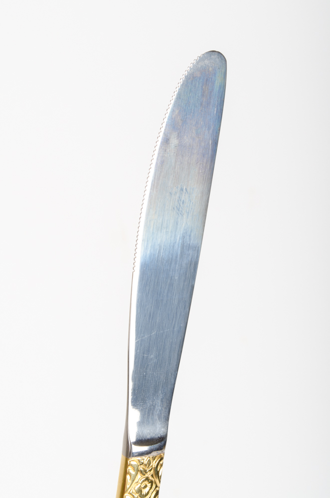 Set of Gold Plated Flatware