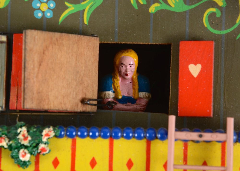 Vintage Hand Painted West German Cuckoo Clock