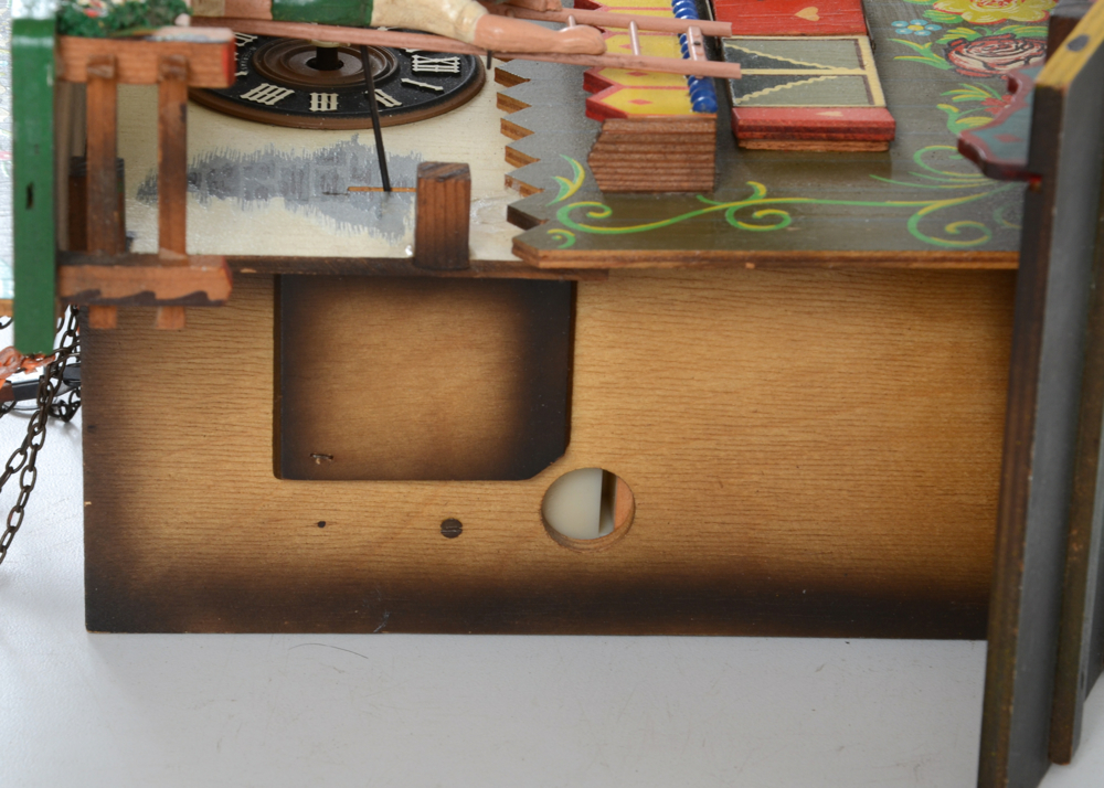 Vintage Hand Painted West German Cuckoo Clock